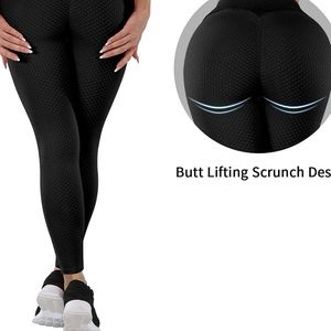 Butt Lifting Leggings Textured High Waist Yoga